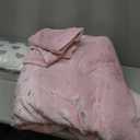 Intelligent Design Queen Comforter Set, 4 Piece Metallic Hearts Cozy Bedroom Set for Girls, Queen Bed Set Soft & Plush Comforter, All Season Fluffy Bedding Set, Rosalie, Full/Queen, Pink Silver