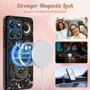 for Moto G Stylus 2025 Case - Compatible with MagSafe Women Cute Girls Magnetic Phone Cover Aesthetic Sun Moon Heavy Duty Shockproof Design for Motorola Moto G Stylus 5G 2025 Cases (Planet)
