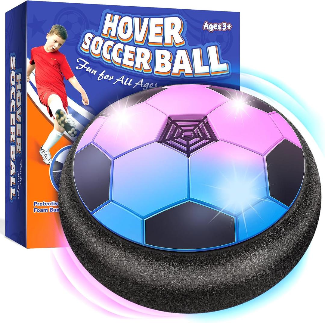 Officygnet Hover Soccer Ball for Kids, Indoor Toys Games Gifts for Boys Age 6, 7, 8, 9, 10, 11, 12 Years Old, Air Floating Light-Up Soccer Toys Games for Kids 6-8, 8-12, Ideal Easter Birthday Gifts
