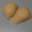 Bontierie 2025 Added Lift Seamless Nipple Covers Ultra-Thin Push up Sticky Pasties Women Adhesive Bras (XXL)