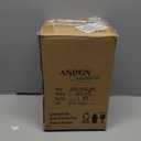 Aspen Creative 23137-4A Transitional Frosted Ceiling Fan Shade, 2-1/8" Fitter, 4-3/4" Diameter x 4-3/4" Height, 4 Pack Replacement Glass