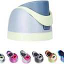 Replacement Lid for Owala, One Button Top Replacement, Denim Leakproof BPA-Free Sports Water Bottle Cap Replacement Compatible with Blue Owala 24oz 32oz 40oz 16oz (Light Blue) Pack of 2