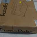 Pamo Babe Travel Crib - Lightweight Baby Playard with Zip Door, Carry Bag for Airplane - Easy to Carry (Grey)