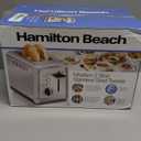 Hamilton Beach 2 Slice Toaster with Extra-Wide Slots, Bagel Setting, Toast Boost, Slide-Out Crumb Tray, Auto-Shutoff & Cancel Button, Defrost Function, Stainless Steel (22794)