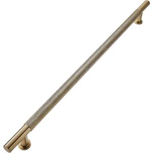 khtumeware 1 Pack 18 Inch(457mm) Soild Knurled Appliance Pulls Antique Champagne Bronze Cabinet Pulls Drawer Pulls Kitchen Hardware Kitchen Handles for Cabinets Cupboard Handles