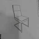 Cramco Olympia Light Gray Polyurethane/Chrome Side Chair (Welded) Pack of 2, G5515-03 SC