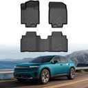 Mixsuper Floor Mats for Honda Prologue 2024-2026, Custom Fit TPE All-Weather Floor Liners, Waterproof Anti-Slip Heavy Duty Mats, 1st and 2nd Row Accessories Set Black