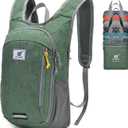 SKYSPER Small Daypack 10L Hiking Backpack Packable Lightweight Travel Day Pack for Women Men (Green)
