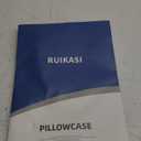 RUIKASI Satin Pillowcase for Hair and Skin - White Pillowcase Standard Set of 2, Silky Pillow Cases Standard Size 2 Pack with Envelope Closure, 20x26 inches