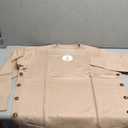 Anrabess Sweaters for Women Plus Size Long Sleeve Crewneck Tops Fall Winter Pullover Dressy Casual Shirts Button Clothes XL