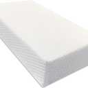 The Cube Memory Foam Square Pillow for Side Sleepers, Ergonomic Support Cervical Head Cushion ,for Neck and Shoulder Pain Relief ,Vertebral Protection Thicker Bed (24x12''x5''), White