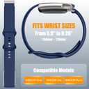 Sport Band Compatible with Whoop 5.0 Bands Strap for Men Women, Soft Silicone Adjustable Waterproof Replacement Wristbands for Whoop 5.0 One, Peak and Life [Not for Gen 4] Navy Blue