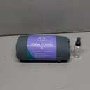 Heathyoga Hot Yoga Towel Non Slip, Microfiber Non Slip Yoga Mat Towel, Exclusive Corner Pockets Design, Dual-Grip, Sweat Absorbent, Perfect for Hot Yoga, Bikram, Pilates and Yoga Mats (72" x 26", Charcoal)