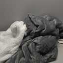 Bedsure Sherpa Fleece Blankets King Size for Bed - Thick and Warm, Soft Fuzzy Plush King Blanket for Winter, Grey, 108x90 Inches