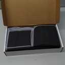 Hillban 18 Pcs Anti Tarnish Silver Storage Bags Silver Storage Cloth Felt Flatware Organizer Anti Tarnish Protector Bags Place Setting Roll with White Ribbon for Kitchen Cutlery (12 Slots,Black)