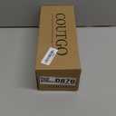 Coutgo Womens Strappy Low Kitten Heels Sandals Open Square Toe Flip Flop Summer Dress Party Shoes (6, Gold)