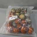 48 Pcs Thanksgiving Tree Decorations Fall Pumpkin Ornaments for Tree Small Artificial Glitter Pumpkin Hanging Ornaments for DIY Craft Harvest Farmhouse Fall Thanksgiving Decor(Classic Color)