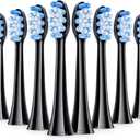 Onlyone Replacement Toothbrush Heads, Electric Toothbrush Heads Refills, Black, 8 Pack