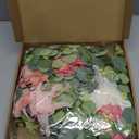 Waipfaru Flower Garland Decorations, 6.07Ft Pink Floral Rose Garland, Artificial Eucalyptus Greenery Vines with Flowers for Wedding Table Runner Centerpieces Backdrop Room Decor (Pink) (1 Pack)