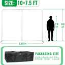 7.5x10 FT Double-Sided Tension Fabric Backdrop Stand | Portable Aluminum Frame for Trade Shows, Weddings & Events (Frame Only)