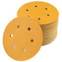 6-Inch 6-Hole Hook and Loop Sanding Discs 600-Grit, Random Orbital Sandpaper for Automotive and Woodworking, 100-Pack