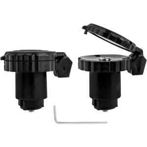 Eyech 2Pcs Bike Mirror Handlebars Bar End Bicycle Riding Rearview Mirrors, Adjustable 360 Degree Rotatable Convex Mirror for Mountain Road Bikes