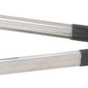 Winco Utility Tong with Black Non-Slip Grip, 12-Inch, Stainless Steel