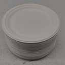 WELLIFE 10 Inch Paper Plates, 125-Pack 100% Compostable Heavy Duty Disposable Plates Bulk, Biodegradable Bagasse, Eco-Friendly, PFAS-Free | BPI Certified | Microwaveable (White)