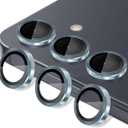 Camera Lens Protector for Samsung Galaxy S25 Plus, Tempered Glass Lens Protector Fits for Samsung Galaxy S25 Plus Blue