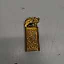 Torch Lighter, Windproof Double Flame Dragon Butane Lighter, Cool Dual Jet Flame Refillable, Creative Gift for Men (Gold)