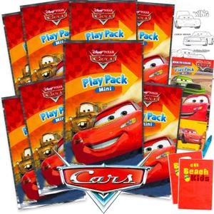 Disney 8 Pc Cars Mini Party Favors Set - Bundle 8 Cars Play Packs with Mini Coloring Books, Stickers, and Goodie Bags Birthday Party Supplies Decorations