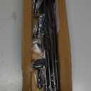 Curtain Rods for Windows 48 to 84, 5/8" Blackout Wrap Around Curtain Rod Telescoping Adjustable for Sliding Door Bedroom Kitchen RV, Black (36" -93")