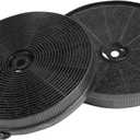 Charcoal Filter for Range Hood, Compatible with CFK1-TM, Range Hood Replacement Filter, Set of 2, MHS FILTERS