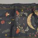 Artoid Mode Poppy Moth Mushroom Moon Fall Table Runner, Seasonal Autumn Kitchen Dining Table Decoration for Home Party Decor 13x120 Inch (Black)