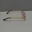 Rmerom Retro Oval 90s Metal Sunglasses for Women, 2026 Trendy Chic Narrow Gold Sun Glasses Fashion Sunnies (Gold Frame - Pink Lens)