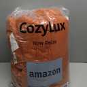 CozyLux Terracotta Queen Comforter Set, 3 Pieces Burnt Orange Rust Solid Breathable Quilted Bedding Sets, Luxury Fluffy Soft Bed Set with Down Alternative Comforter and 2 Pillowcases for All Season