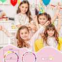 Christmas Gifts for Grandkids, Preppy Makeup Toiletry Bag for Girls Kids, Stocking Stuffers for Teen Girls, Gifts for 4 5 6 7 8 9 10 11 12 13 Year Old, Letter Pouch for Overnight, Cute Stuff (Medium)