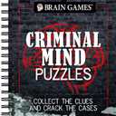 Brain Games - Criminal Mind Puzzles: Crime-Themed Brain Teasers | Visual, Verbal, Memory & Logic Puzzles | Spiral Bound Activity Book for Adults & Teens