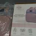 houscly Diaper Bag Backpack with Changing Station, 25L Large Capacity, Pink