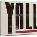 Qvapt Western Yall Wall Art,Western Wall Decor,Western Yall Framed Canvas Prints Wall Art,Western Wall Art For Bedroom Home Living Room(11x14inch)