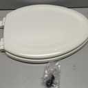 KOHLER Stonewood Quiet-Close, Elongated Toilet Seat Soft Close, Durable Wood, Easy Installation, Universal Fit, Home Essentials, Biscuit Finish, K-20466-96