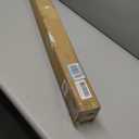 LUTE Reeded Glass Window Privacy Film, Frosted Glass Film, Removable 3D Decorative Decals Sun Blocking Anti UV Door Window Cover, No Glue Static Cling Vinyl for Bathroom Home Office, 23.6" x 78.5"