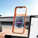 LOXP Upgrade Tesla Phone Mount [Strong Magnetic & Foldable] Aluminum Car Mount for Tesla Model 3/Y/Juniper, 360 Rotating Tesla Phone Holder Fits for iPhone 17 16 15 Pro Max, Tesla Accessories