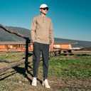Men's Polo Sweater Fashion Collar Casual Sweater, XL