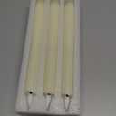 Homemory 6 Pcs Wax Flameless Taper Candles with Remote Timer and Dimmer, LED Candle Sticks with Flickering Light, Ivory Battery Operated Window Candles, 9.6 Inches for Wedding Home Indoor Decoration