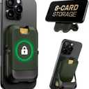 SUPCASE for MagSafe Wallet with Stand, Magnetic Wallet for Men Women, [Hold 6 Cards] [RFID Blocking] [Strong Magnetic Lock] Phone Stand Card Holder for iPhone 17/16/15/14/13/12 Series, Battle Green