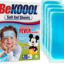 BEKOOOL Soft Gel Sheets for Kids for Cooling Relief from Fever discomfort | 4 Count