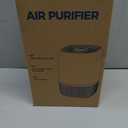Air Purifiers for Home with High Efficiency Filter Up to 1076 Ft for Pet Hair, Odors, Pollen, Smoke, Compact Air Cleaner with 3 Speeds, Timer, Aroma Quiet 360Intake Filter, White