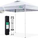 Acepic 8x8 Pop Up Canopy Tent,300D Silver-Coating Top,Pop Up Canopy Tent Instant Portable Shelter with Carry Bag, 8 Stakes