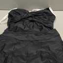 HEYTALALA Tankini Swimsuits with Skirt - Two Piece Tummy Control Bathing Suit Wrap Swimwear 2025 Color Block Swimdress (X-Large, Black)